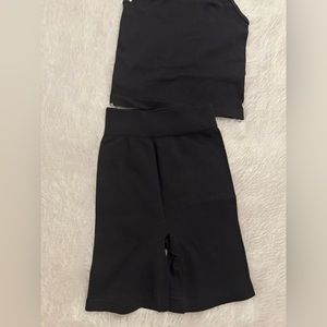 Kinley Striped L/S Top & Short Set main image 1